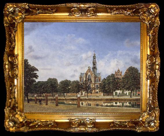 framed  Jan van der Heyden View of the Westerkerk,Amsterdam, ta009-2